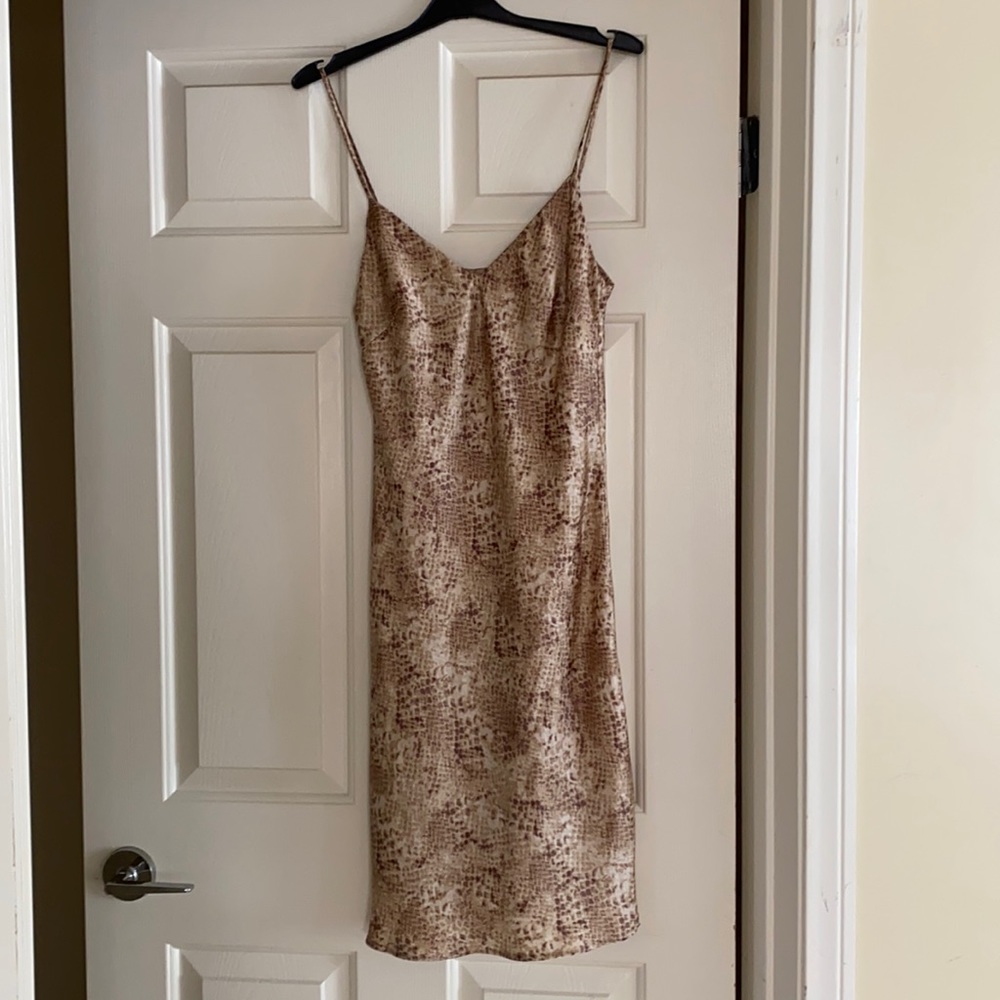 Snake Skin Slip Dress